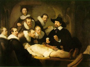 La leçon d'anatomie Rembrandt